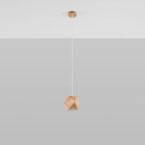Pendant lamp wood Woody Scandinavian Design GU10 by Sollux Lighting