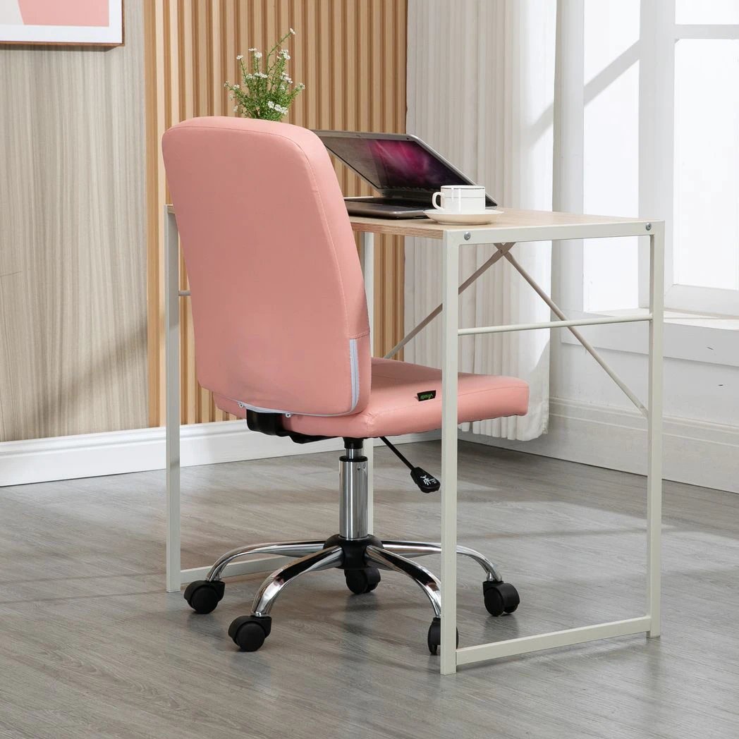 Faux Leather Home Office Chair with Adjustable Height by Vinsetto