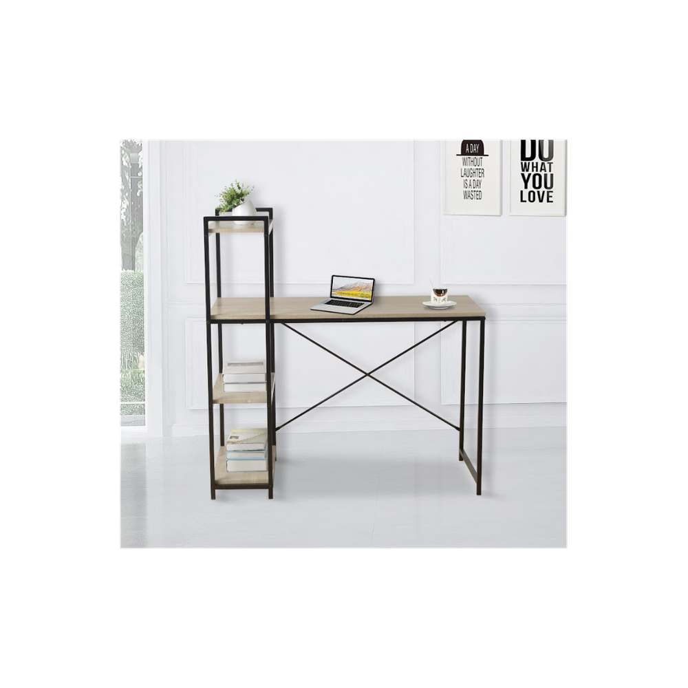 Home Study Desk with Both Side Shelf- TAVOLO by Tavolo