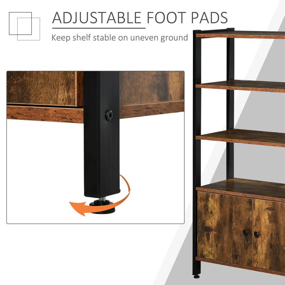 Multifunctional Bookshelf Storage Cabinet Bookcase Shelves & Cupboard by Unbranded