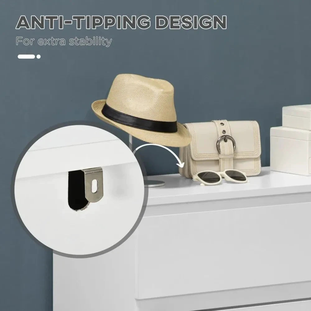 Unbranded Chest of Drawers 3-Drawer Dresser Storage Organiser for Bedroom, White - Uncategorized Chest of Drawers