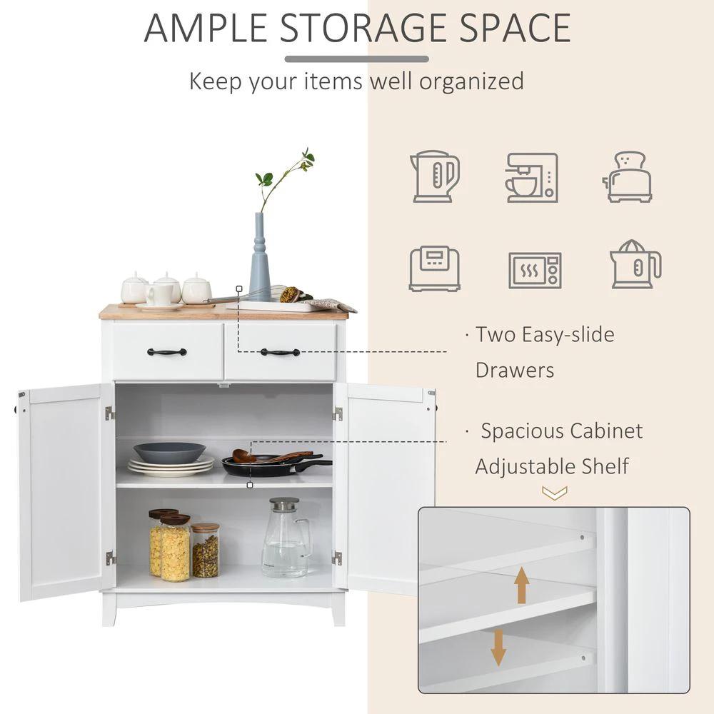 Unbranded Simple Kitchen Cupboard Storage Cabinet w/ Drawer Living & Dining Room - Chest of Drawers