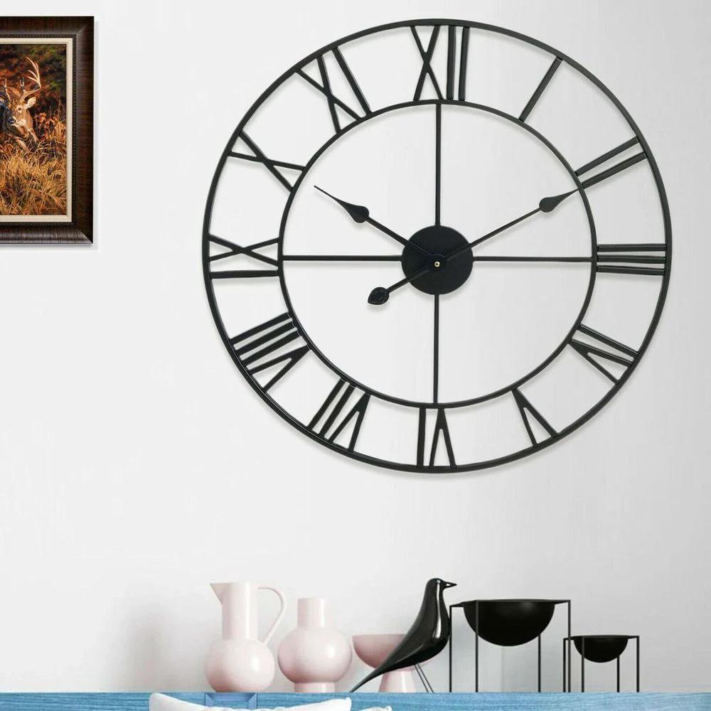 78cm Roman Metal Clock by Unbranded
