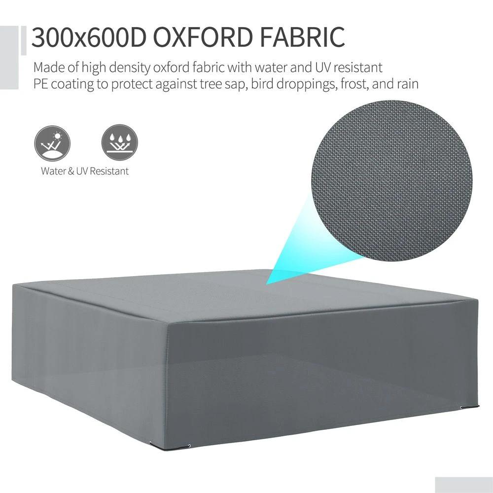 Unbranded 225x210cm Outdoor Garden Furniture Protective Cover UV Resistant Outsunny - Uncategorized Cover