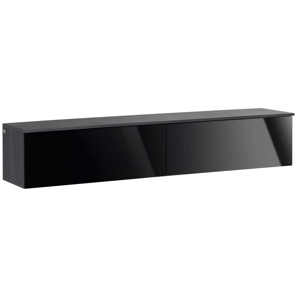 Floating TV Unit Stand, Wall Mount Media Console with Storage Cupboards by Unbranded