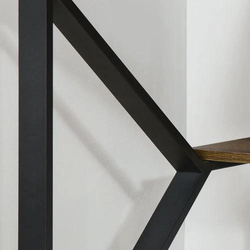Computer Writing Desk K-Shaped Steel Leg Storage Shelf Home Office by Unbranded