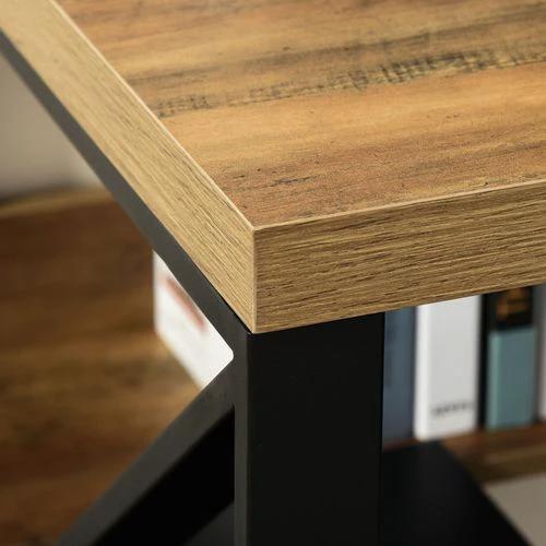 Unbranded Computer Writing Desk K-Shaped Steel Leg Storage Shelf Home Office - Desks Desk
