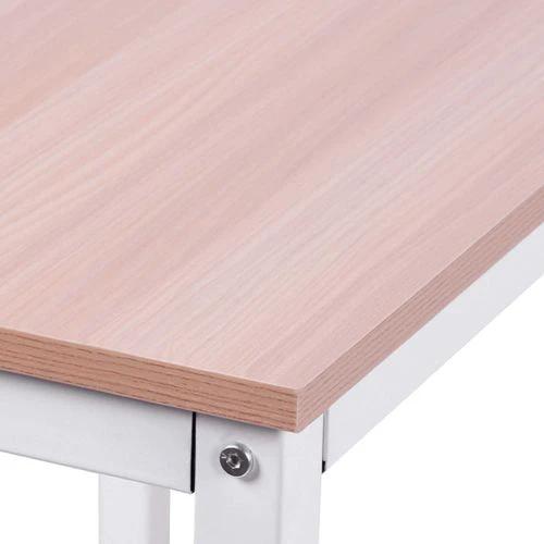 Corner L-Shape Desk Home Office Gaming Computer PC Workstation Oak