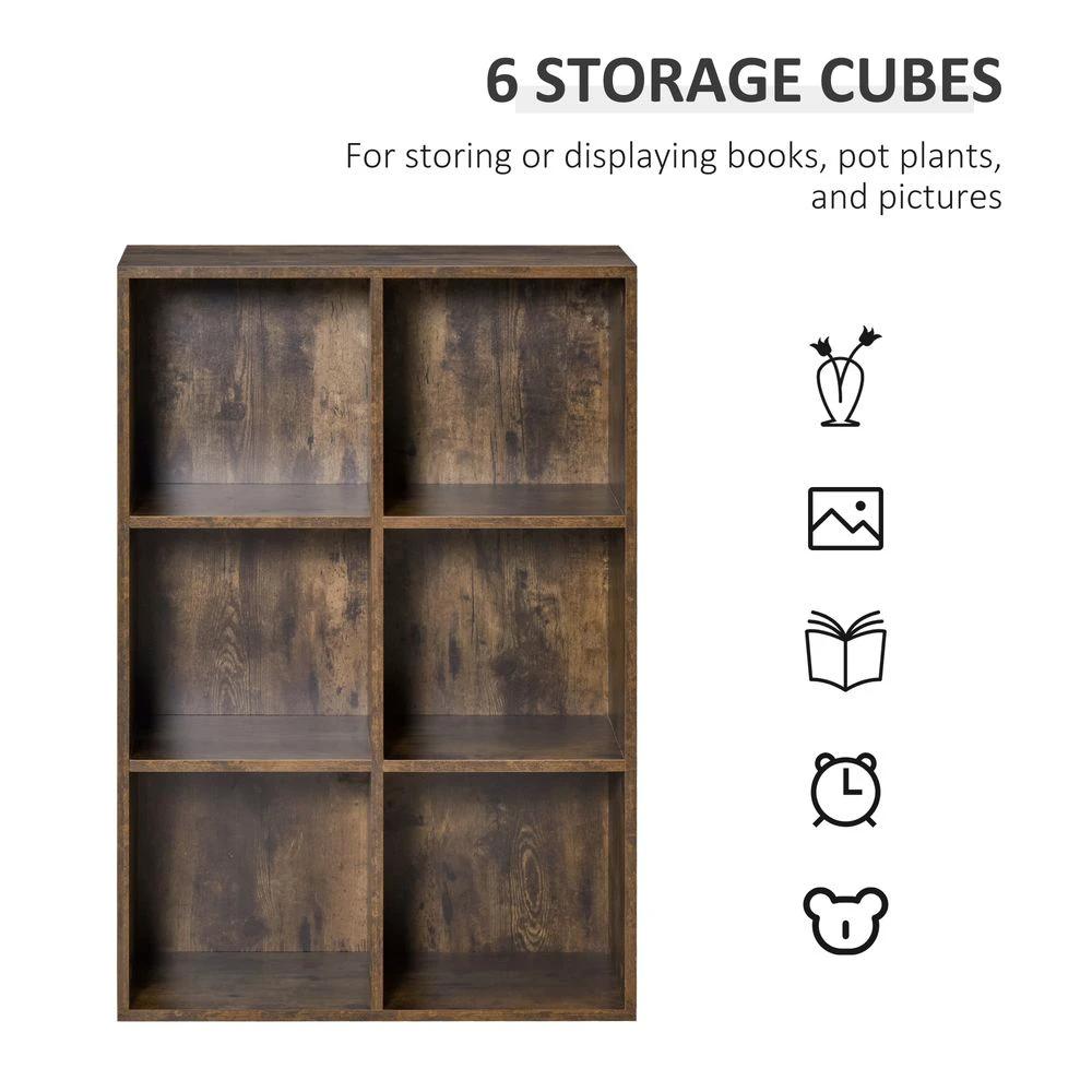 Cubic Cabinet Bookcase Storage Shelves Display for Study, Home, Office by Unbranded