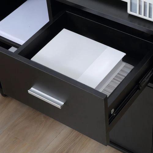 Unbranded Filing Cabinet Mobile Printer Stand Drawer for A4 Size Files, Black Vinsetto - Filing Cabinet