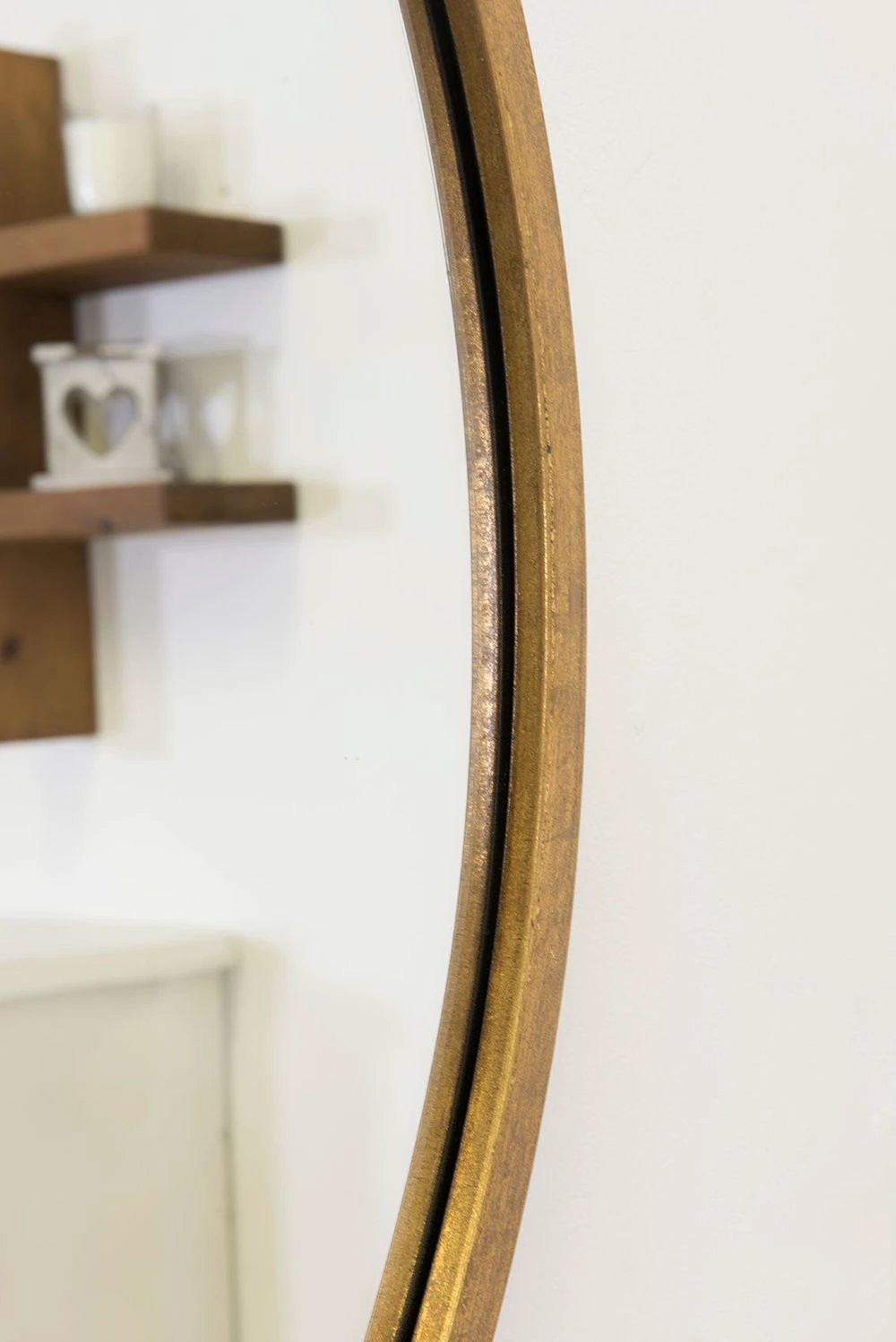 Rowan Elegant Modern Bevelled Round Mirror by Unbranded