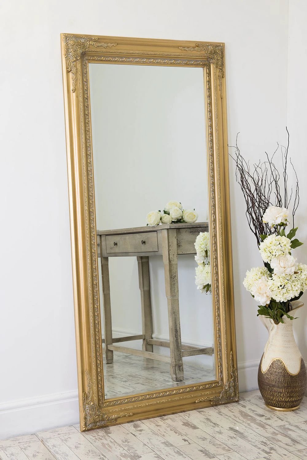 Caspian Vintage Elegant Antique Design Full Length Mirror 178 x 87 CM by Unbranded