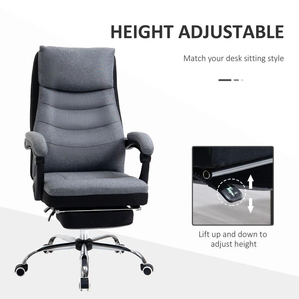 Executive Office Chair Swivel Reclining Chair w/ Retractable Footrest Vinsetto by Unbranded