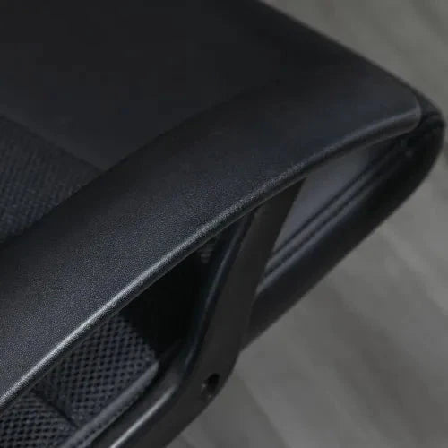 PVC Leather & Mesh Panel Blend Office Chair Swivel Seat w/ Padding Ergonomic - Office Chair