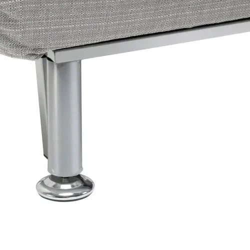 Unbranded Single Sofa Bed Folding Chair Bed w/ Steel Frame Padding Pillow Grey, Silver - Sofa Bed