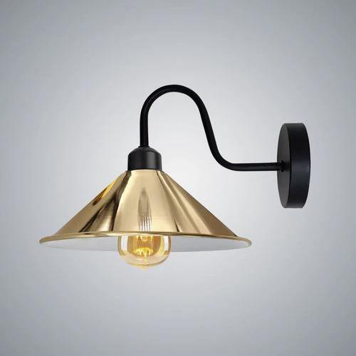 French Gold Wall Light Fixture,Black Wall Sconce E27 Base Socket by Unbranded