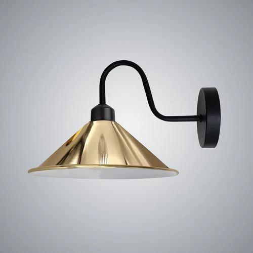 French Gold Wall Light Fixture,Black Wall Sconce E27 Base Socket Screw Type by Unbranded