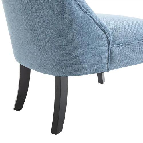 Fabric Single Sofa Dining Chair Upholstered W/ Pillow Solid Wood Leg Living Room by HOMCOM