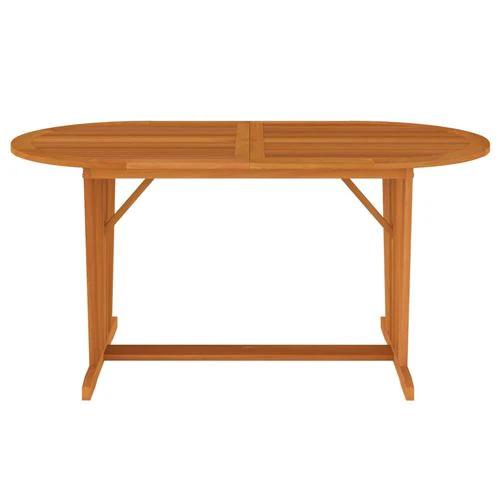 vidaXL Garden Table 160x85x75 cm Solid Wood Eucalyptus - Garden Table