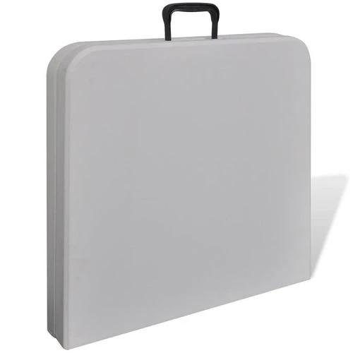 Foldable Garden Table 122 cm HDPE White by vidaXL