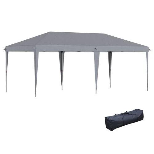 3 x 6 m Pop Up Gazebo Patio Party Event Heavy Duty Canopy Grey by Outsunny
