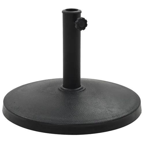 vidaXL Parasol Base Round 10 kg Weather-Resistant Polyresin with Locking Bolt for Outdoor Use by vidaXL