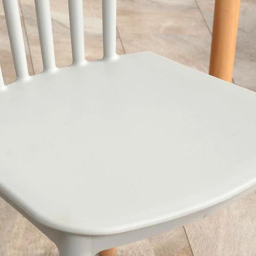 HOMCOM 5 Piece Dining Table and Chairs Set with Wood Legs for Small Spaces - Dining Set