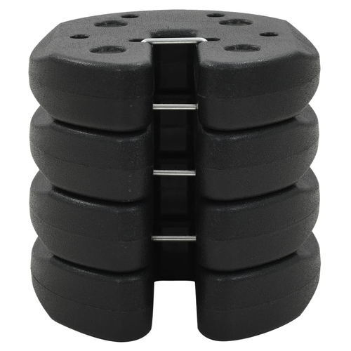 vidaXL Gazebo Weight Plates 4 Pcs 220x50 mm Durable Concrete for Outdoor Equipment Stability by vidaXL