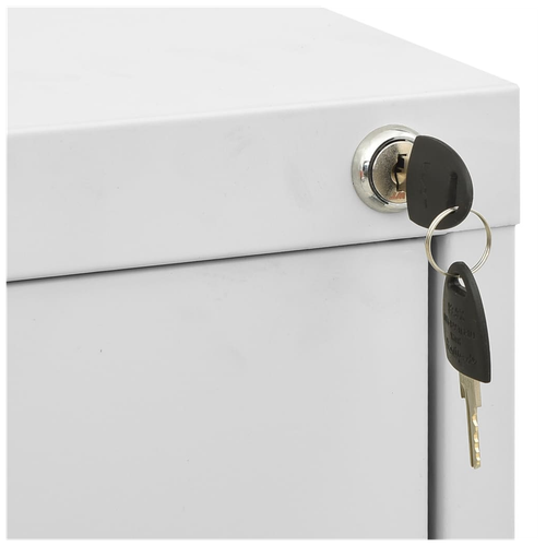 vidaXL Filing Cabinet Light Grey 46x62x102.5 cm Steel by vidaXL