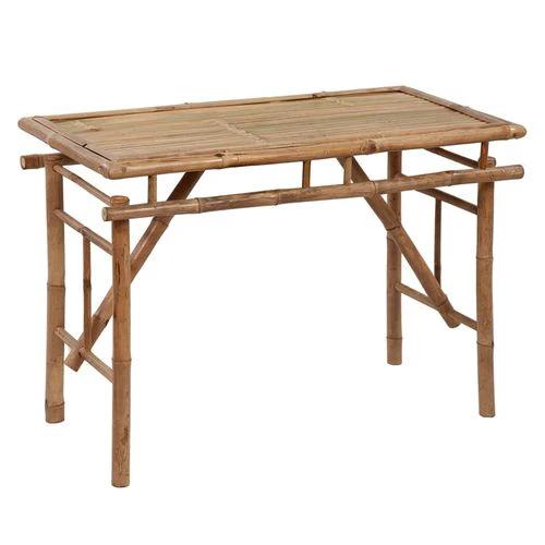 vidaXL Folding Garden Table 115x50x75 cm Bamboo - Garden Table