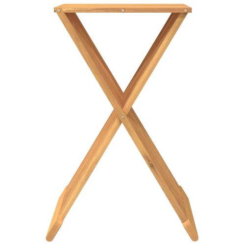 vidaXL Folding Stool 40x32.5x70 cm Solid Wood Teak by vidaXL