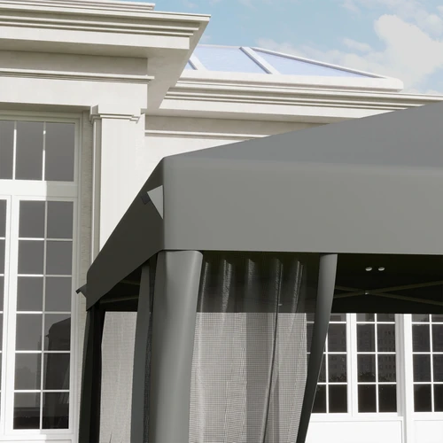 Heavy Duty Pop Up Gazebo 3 x 3m with Removable Mesh Sidewalls for Outdoor Events and Parties by Outsunny