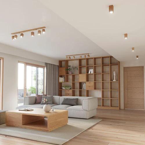 Ceiling lamp wood Keke Scandinavian Design GU10 by Sollux Lighting
