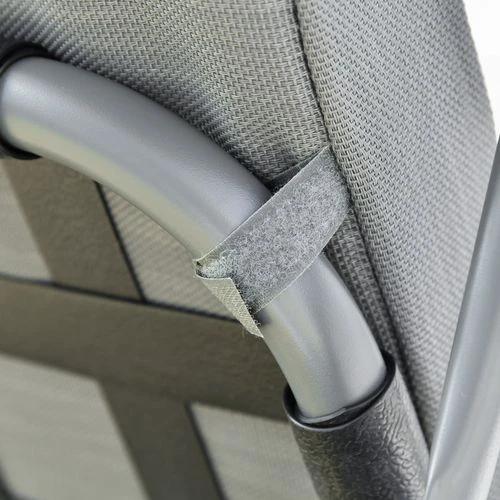 Outsunny 2-in-1 Swing Chair 3 Seater Bench Hammock Bed Adjustable Canopy Pillow, Grey - Hammocks