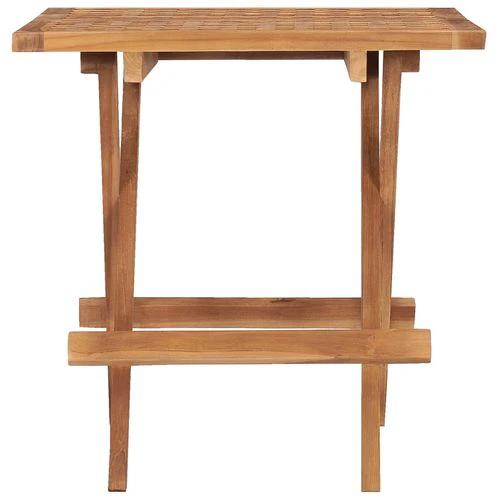 vidaXL vidaXL Folding Garden Table 50x50x50 cm Solid Teak Wood - Garden Table