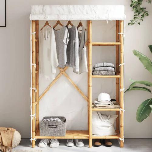 vidaXL vidaXL Wardrobe 110x45x170 cm Bamboo - Wardrobe