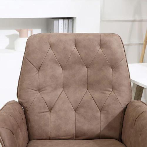Computer Chair w/ Armrest Modern Style Tufted Home Dining Room Brown by Vinsetto