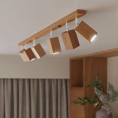 Ceiling lamp wood Keke Scandinavian Design GU10 by Sollux Lighting