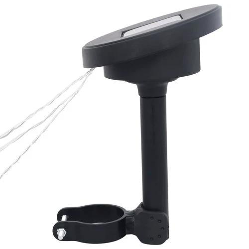 vidaXL Solar Powered LED String Lights with Adjustable Mounting Bracket for Outdoor Garden Decor - Gazebos