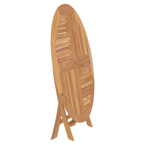 vidaXL vidaXL Folding Garden Table Ø 110x75 cm Solid Wood Teak - Garden Table