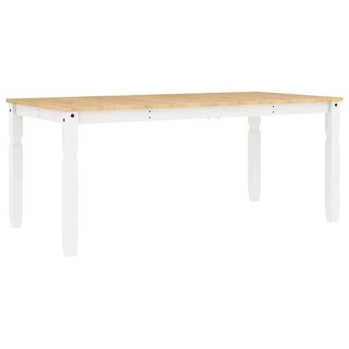 vidaXL vidaXL 5 Piece 180cm Dining Set Panama White Solid Wood - Uncategorized Dining Set