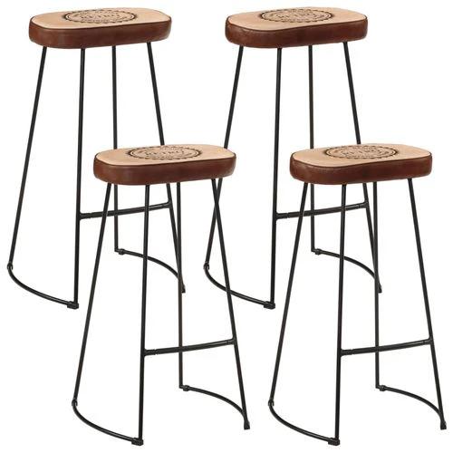 vidaXL vidaXL 5 Piece Bar Set Solid Rough Wood Mango and Metal - Dining Set