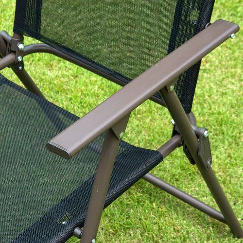 6 Pcs Bistro Set, Texteline-Black by Outsunny