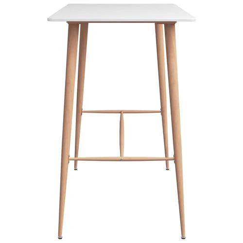 vidaXL 5 Piece Bar Set White and Grey by vidaXL