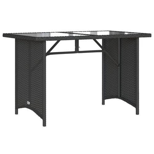 vidaXL vidaXL 2 Piece Garden Dining Set with Cushions Black Poly Rattan - Garden Set