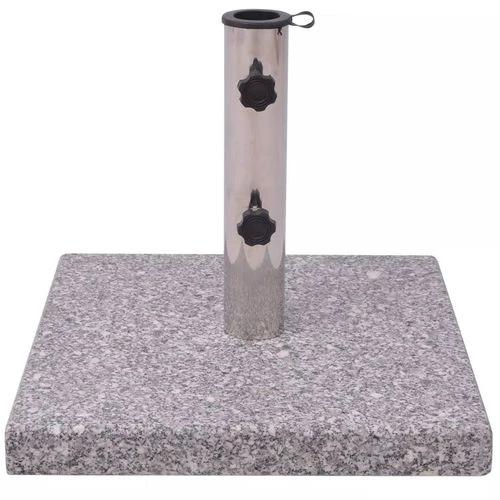 vidaXL Granite Parasol Base Umbrella Holder 20kg with Dual Adapters for Outdoor Patio Use - Parasol