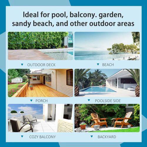 Outsunny 7Pc Rattan Garden Furniture Dining Set: 1 x Rectangular - Uncategorized Garden Set