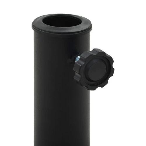 vidaXL Parasol Base Round 10 kg Weather-Resistant Polyresin with Locking Bolt for Outdoor Use by vidaXL