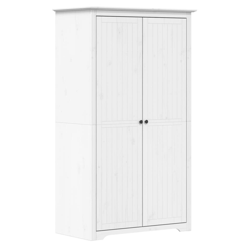 vidaXL Solid Pine Wood Wardrobe 101x52x176.5 cm French Style Spacious Storage for Bedroom by vidaXL