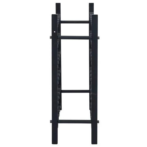 vidaXL Black Iron Wine Rack for 36 Bottles with Modern Design for Wine Enthusiasts - Wine Rack